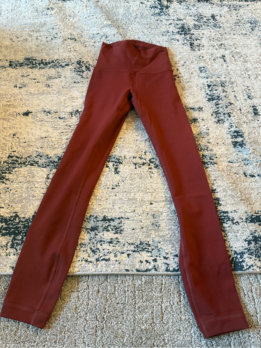 lululemon athletica high-waist leggings in deep red